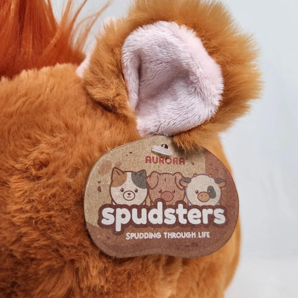 Aurora Spudsters Hamish Highland Cow Plush Stuffed Animal 34261 Cute Fluffy Soft